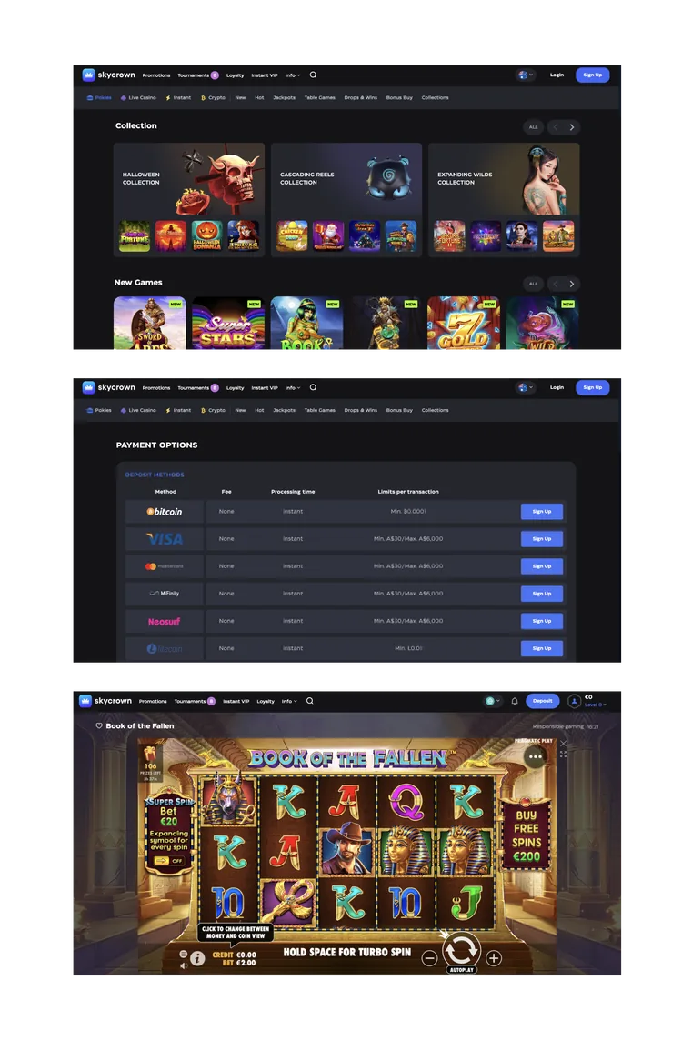 SkyCrown Casino table games